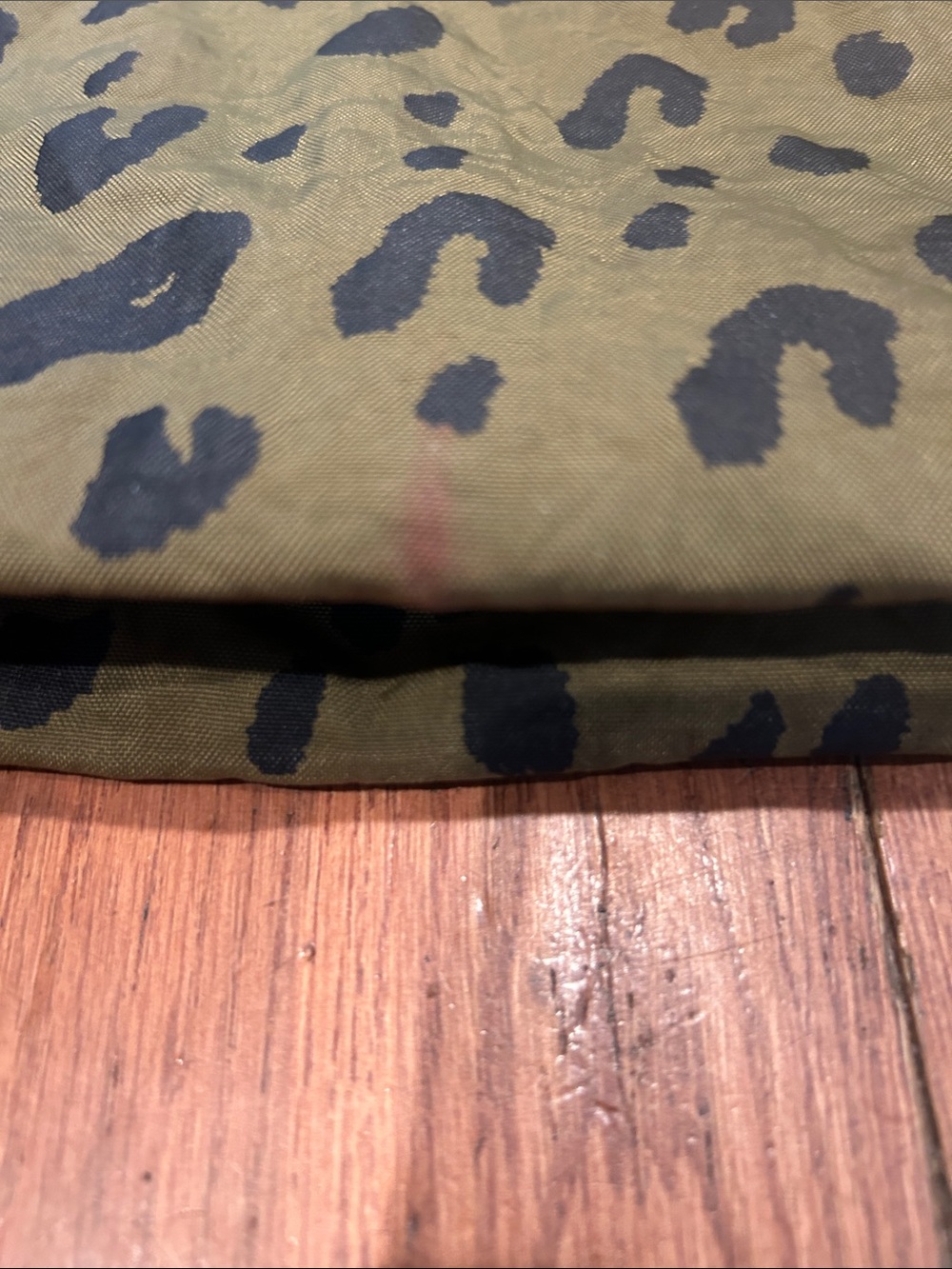Baggu Olive Green Leopard Print Large Go Pouch Zip Pouch - Picture 3 of 8